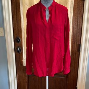 Bella Dahl Vibrant Red Blouse, small